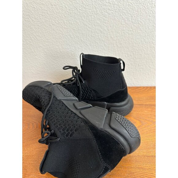 Women's Unbranded Stretch Pull On Ankle Boots Black Size 9W Sku 2719 - Picture 7 of 13